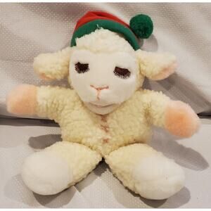 1991 Shari Lewis Enterprises Avon Exclusive Lamb Christmas Puppet Stuffed Plush